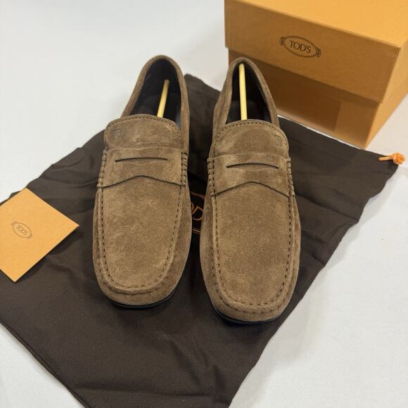 Tod’s GOMMINO SUEDE PENNY DRIVING Loafer Size 7.5UK/9US New In Box MSRP $800 main image 4